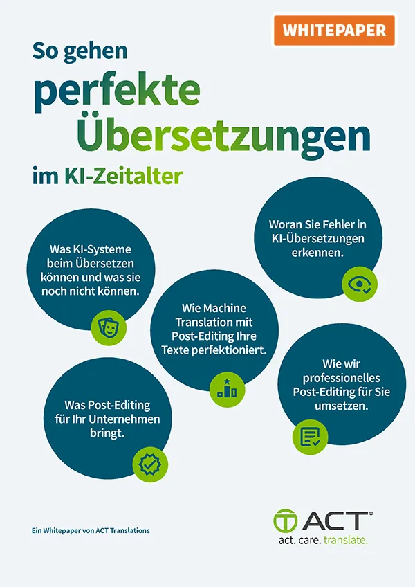 ACT Whitepaper: So gehen perfekte Übersetzungen im KI-Zeitalter